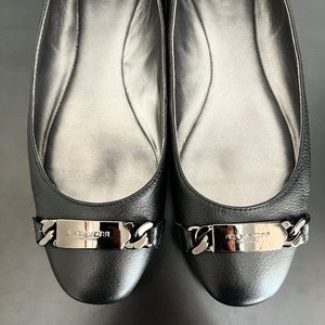 Coach | Black Ballet Flats | Size 8